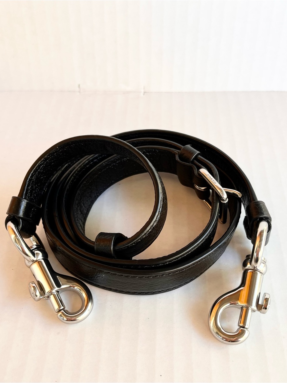 Coach Strap Replacement Black Silver